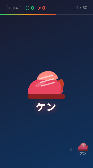 けんけんぱ の ゲームがめん